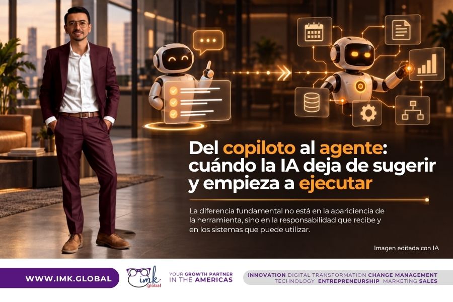 Del copiloto al agente: cuándo la IA deja de sugerir y empieza a ejecutar